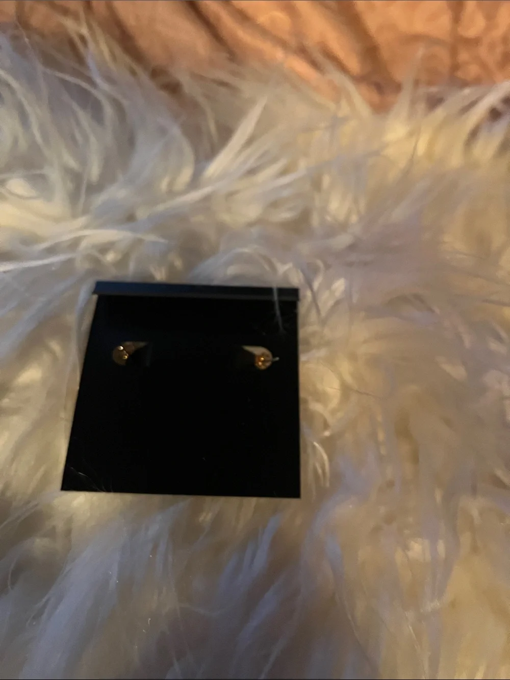 Coach Pink Enamel Hoop Earrings with Logo Studs